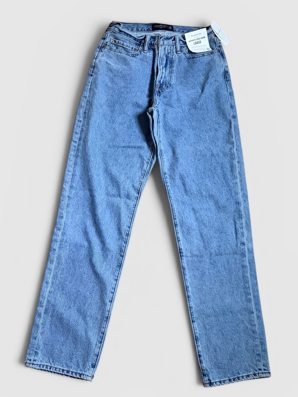 Abercrombie & Fitch Light Blue Straight Jeans - Picture 2 of 8